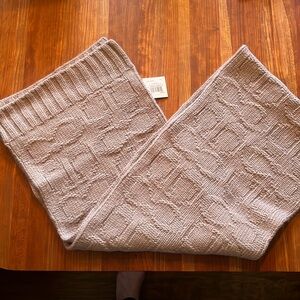 NWT Coach Scarf, gray with woven C pattern